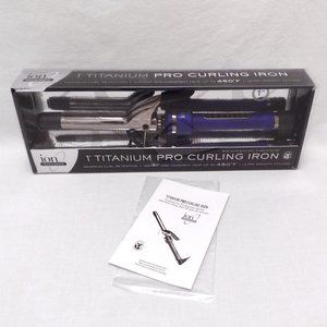 Titanium Pro Curling Iron 1" ION Purple With Box #301190 Auto Shut Off
